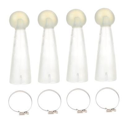 Abaodam 2pairs Cattle Horn Protector Silicone Horn Cover for Cattle Fight Design Comfortable Random Essential Farm Accessory