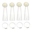 Abaodam 2pairs Cattle Horn Protector Silicone Horn Cover for Cattle Fight Design Comfortable Random Essential Farm Accessory view 1