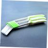 NOLITOY Car Air Conditioning Vent Cleaning Brush Auto Dust Brush 2-in-1 Mini Duster for Air Vents and Car view 2