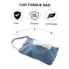 PartyKindom 1pc Car Tissue Bag Canvas Tissue Holder for Backseat Wall Hanging Facial Organizer for Cars Living Room Kitchen Bathroom view 4