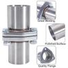 Simnliras 3 Bolts Exhaust Flange Repair Kit, 63.5mm/2.5 Inch ID to 2.5 Inch OD 3 Bolts Stainless Steel Quick Fix Exhaust Flange Pipe with Gasket/Bolt & Hardware Universal Fitment view 3