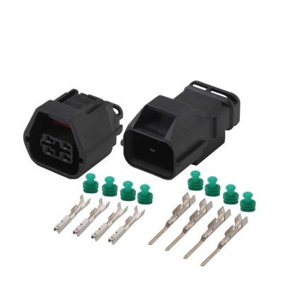 Vaigai Yige Store 1-20 Sets 4Pin MG61236-5 MG641238-5 Automotive Waterproof Connector Housing 0509 Series Lamp Light Socket Fit Compatible C/H/EL Cruze (Color : Male Female Set, Size : 5Sets)