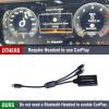 Motorcycle Wireless CarPlay Adapter Compatible with Harley 121 CVO Touring, 2023 CVO 2024 Road Glide/Street Glide 2025 Street Glide/Road Glide, Plug and Play, Black view 3