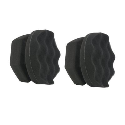SEWOART 2pcs Car Wax Sponge Tire Shine for Vehicle Waxing Polish Comfortable to Hold Dense