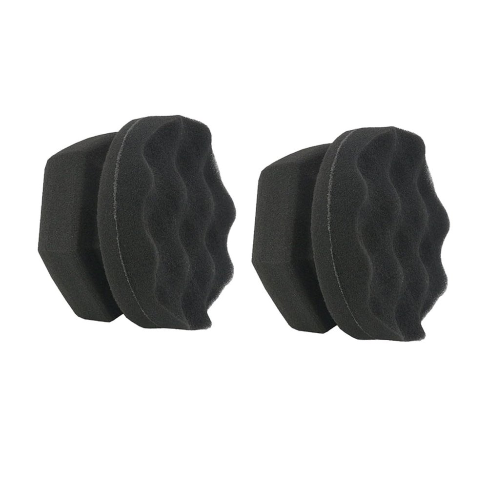 SEWOART 2pcs Car Wax Sponge Tire Shine for Vehicle Waxing Polish Comfortable to Hold Dense