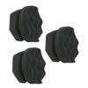 SEWOART 3pcs Car Sponges Wave Pattern High Density Car Wax Sponge for Tire Shine view 1