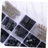 Veemoon 620pcs Electronics Connector Kit Wire Jumper Pins Crimp Wire Connector for Breadboard Power Cable Repair view 3