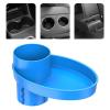 Shakven Rotating Car Seat Cup Holder Snack Tray for Kids | Car Seat Cup Holder Snack Tray,Car Seat Food Tray for Toddler,Storage Tray Stroller Snack Tray for Most Car Seats, Blue, JH0FYVKBX5ARK35GJ view 4
