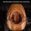Motorcycle Half Helmets for Men DOT Approved Open Face Helmet Cowboy Hat Motorcycle Half Helmet Western Cowboy Helmet with Quick Release Buckle and Lining for Adults Men Jazz Caps view 3