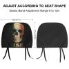 Skull Irish Flag Car Headrest Covers,Car Head Restraint Cover Universal Fit Most Cars, Sedan, SUV, Van Car Seat Headrest Cover for Women/Men view 2