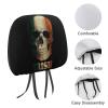 Skull Irish Flag Car Headrest Covers,Car Head Restraint Cover Universal Fit Most Cars, Sedan, SUV, Van Car Seat Headrest Cover for Women/Men view 3