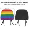 Rride Day Garden Flag LGBT Rainbow Car Headrest Covers,Car Head Restraint Cover Universal Fit Most Cars, Sedan, SUV, Van Car Seat Headrest Cover for Women/Men view 2