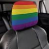 Rride Day Garden Flag LGBT Rainbow Car Headrest Covers,Car Head Restraint Cover Universal Fit Most Cars, Sedan, SUV, Van Car Seat Headrest Cover for Women/Men view 4