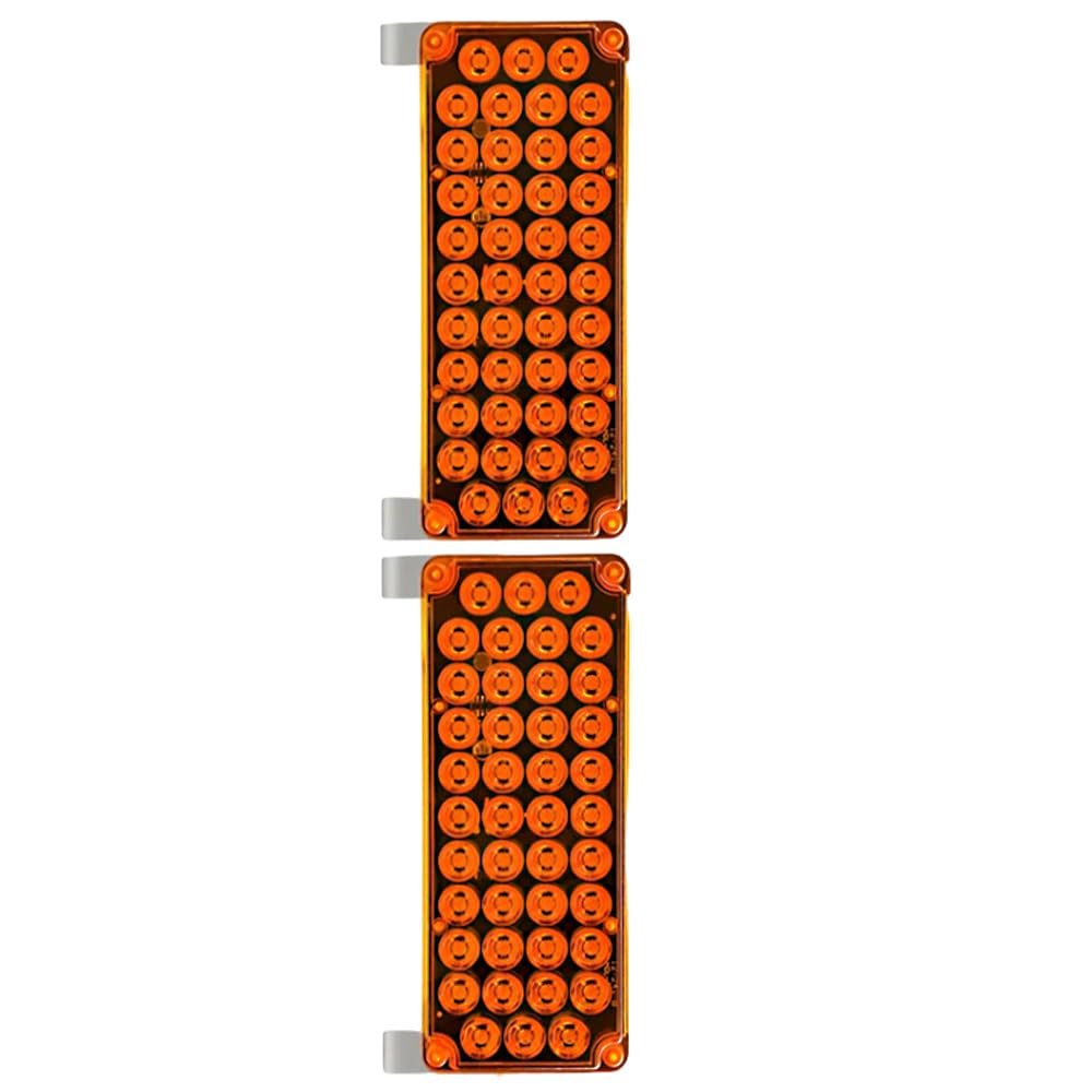 RAGBUSCLE Breakdown Beacon Led Light Bar for Car Truck Off-Road UTV Amber Lens Amber Light, 42-LEDs Safety Emergency Flashing Lights, 12V-24V Roof Top Hazard Flash Beacon Warning Light Bar