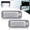Mingrui test 2Pcs LED License Plate Lights for 2006-2019 Fiat Ducato Peugeot Boxer Jumper Bus Kasten LED Tag Light Assembly High Power 6500K Xenon White Led Rear Number Plate Lamp Replacement view 1