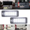 Mingrui test 2Pcs LED License Plate Lights for 2006-2019 Fiat Ducato Peugeot Boxer Jumper Bus Kasten LED Tag Light Assembly High Power 6500K Xenon White Led Rear Number Plate Lamp Replacement view 3