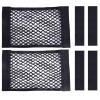 Ulifebetter 2PCS Universal Car Cargo Net with Adhesive Tape, 9.815.7in Trunk Storage Mesh Pocket Wall Mount Organizer Bag for Car RV SUV Boat Truck Camper Van Trailer (Black) view 1
