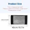 Ulifebetter 2PCS Universal Car Cargo Net with Adhesive Tape, 9.815.7in Trunk Storage Mesh Pocket Wall Mount Organizer Bag for Car RV SUV Boat Truck Camper Van Trailer (Black) view 2