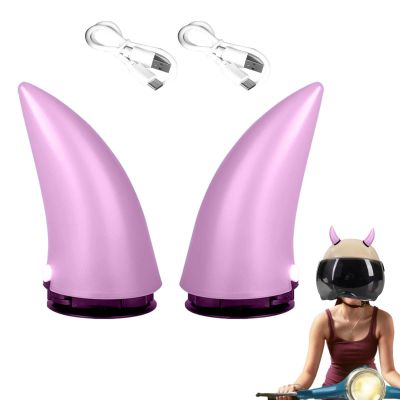 MotorCart Basics Helmets Devil Horn, Motorcycle Helmet Horns, Waterproof Cute Small Devil Horns for Helmets, Helmets Accessory for Motorcycle Helmets Helmets Ski Helmets, Pink