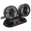 Mobestech Car Fan for Summer Double Head Fan for Rv Battery Operated Auto Low Noise view 1