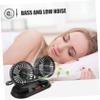 Mobestech Car Fan for Summer Double Head Fan for Rv Battery Operated Auto Low Noise view 3