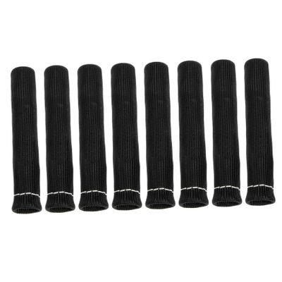 Mobestech 8pcs Spark Plug Heat Cover Set High Temperature Resistant Protector for Modified Engines Keeps Wires Cool Durable Boot Covers for Automotive Use