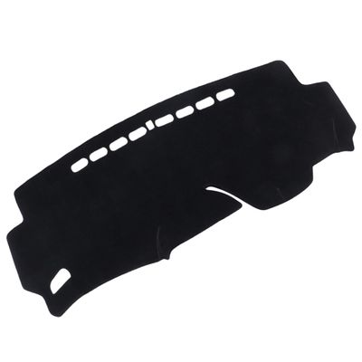 GLEAVI Car Dashboard Cover Super Polyester Mat Uv Compatible Fit Reduces Glare and Cracking Black Interior Pad