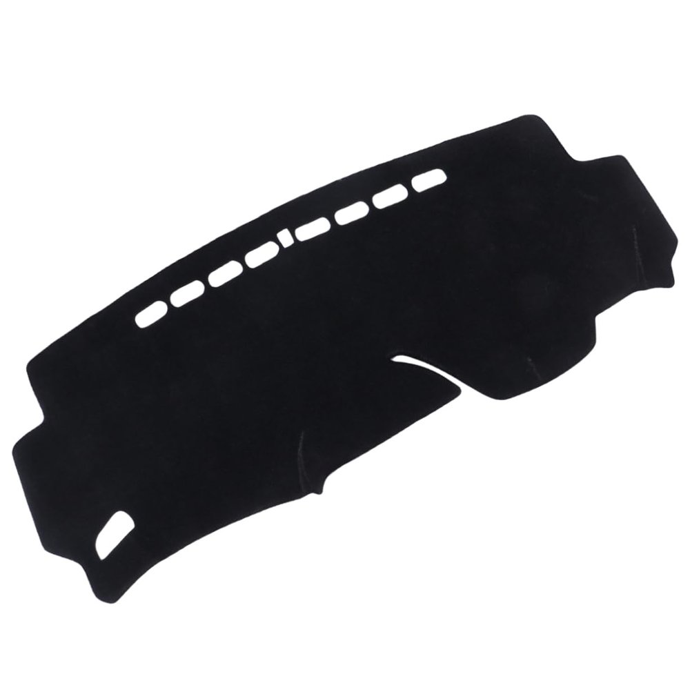 GLEAVI Car Dashboard Cover Super Polyester Mat Uv Compatible Fit Reduces Glare and Cracking Black Interior Pad