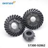 OVERSEE 57300-92862 Gear Kit For Suzuki Outboard 4T DF100 DF115 DF140 HP 57300-92860, metallochrome view 2