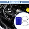 X AUTOHAUX Straight Coupler Silicone Hose 2.36" ID 2.99" Length 0 Degree Universal Car Silicone Hose Coolant Hose 4-Ply 5mm Thickness Air Intake/Turbo/Intercooler Piping Tube Blue 1 Set view 2