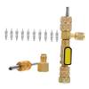 Mobestech 1set Valve Core Remover Tool Lightweight Core Removal Installer and Compact Design for and Automotive Applications Dual-Sized SAE and Ports view 1