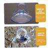 Mobestech 40pcs Transparent Suction Cups for Automotive Sunshade Strong Adhesion Suckers for Windshield Home Decor and Holiday Use Easy to Install and Remove view 4