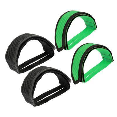 Balacoo 4pcs Belt Bike Pedal Strap Biking Accessory Anti-Slipping Footrest Straps Portable Replacement Straps Anti-Slipping Pedal Straps Training Pedals Straps, 22.50X5.00X0.50CM