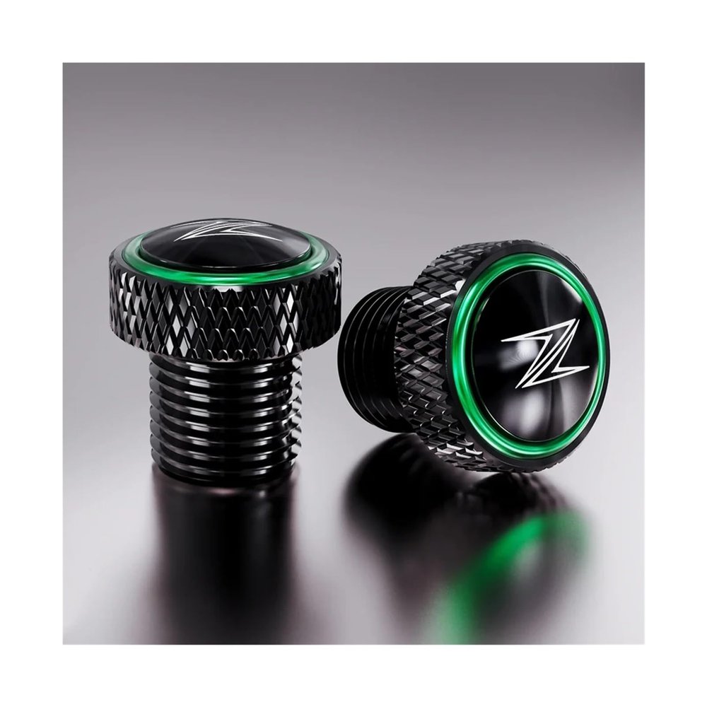 LeosHi Compatible with Z900 Z650 Z750 Z800 Z1000/SX Z250 Z300 Z400 Motorcycle Accessories CNC Mirror Hole Plugs Screws Bolts Z900/RS SE (Size : Green-Z)