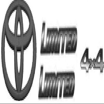 Genuine Toyota 2024 + Tacoma Limited Matte Black Emblem Overlay Set PT948-35243-02