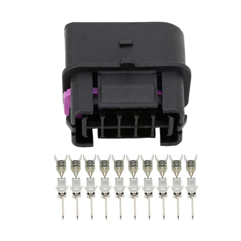 LIANGMEI Qingqing Store 10 Sets 10 Pin Suitable Fit Compatible The Public Section of The Black Headlamp with Terminal DJ7105B-3.5-11 10P Car Connector