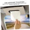 Mobestech Durable Car Tissue Box Stylish Visor Storage Organizer for Convenient Tissue Access Beige Premium Quality for Long-Lasting Use Space-Saving Design for Cars view 4