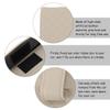 GLEAVI 2pcs Visor Tissue Box Napkin Container for Car Durable Artificial Tissue Dispenser Black and Beige Space-Saving Design for Easy Installation view 2