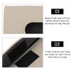 GLEAVI 2pcs Visor Tissue Box Napkin Container for Car Durable Artificial Tissue Dispenser Black and Beige Space-Saving Design for Easy Installation view 3