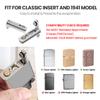 YUSUD Lighter Gasket Seal Compatible with Zippo, Metal Repair Kit with Cotton Felt Pad and Flint Slot, Lighter Fluid Anti-Evaporation Accessories for Lighter Insert, Replacement Parts view 3