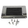 Lirun 5x4.5" Stainless Steel Rectangle Vent Stamped Louver Grill Ventilation Cover Silver For Boats Yacht RV Caravan Home Motorhome view 1