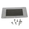 Lirun 5x4.5" Stainless Steel Rectangle Vent Stamped Louver Grill Ventilation Cover Silver For Boats Yacht RV Caravan Home Motorhome view 4