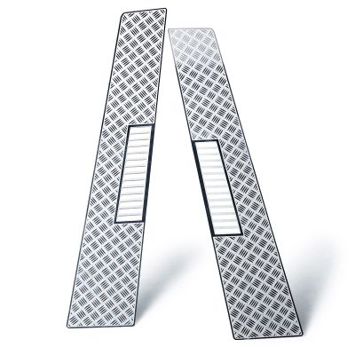 WEFEINO Stainless Steels Engine Cover Hood Anti-Skid Plate for 1/10 TRX-6 G63 TRX-4 G500 RC Crawler Car (Silver)