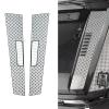 WEFEINO Stainless Steels Engine Cover Hood Anti-Skid Plate for 1/10 TRX-6 G63 TRX-4 G500 RC Crawler Car (Silver) view 2