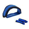 WHAMVOX Anti-Slip Bike Pedal Clips with Straps Lightweight Toe Straps for Mountain and Road Bikes Durable Material for Comfortable Fit Blue view 1