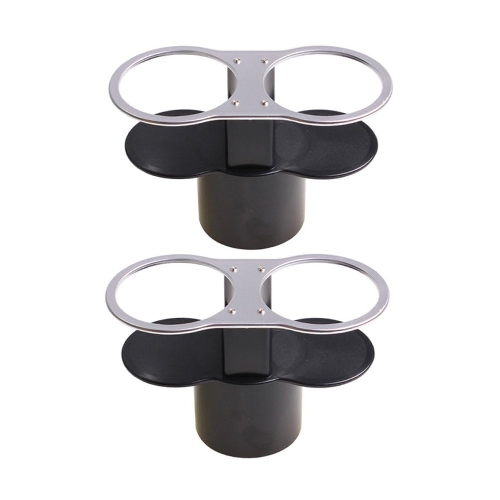 GLEAVI 2pcs Car Cup Rack Double Hole Cup Holder for Truck Automobile Easy Install Without Hole