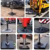 Heavy Duty Crane Outrigger Pads/ RV Jack Pad, Outdoor Construction Work Portable Crane Trailer Stabilizer Pads, for Truck Crane/ Concrete Pump/ Fire Truck ( Size : 23.6x23.6x2.4inch- Load 30-35 ton ) view 2