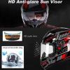 Motorcycle Bluetooth Full Face Helmet, Integrated Bluetooth Helmet, DOT/ECE Approved Full Face Flip Up Helmet, Multiple Vents Motorbike Helmet with Microphone for Adults 55-64CM view 3