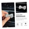 Mobestech Rhinestone Bow Clip Car Air Vent Decorations Sparkly Auto Accessories for Dashboard view 2