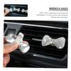 Mobestech Rhinestone Bow Clip Car Air Vent Decorations Sparkly Auto Accessories for Dashboard view 3
